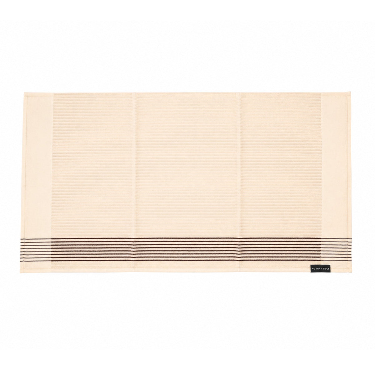 The Ultimate Caddy Towel - Cream + Chocolate Stripes