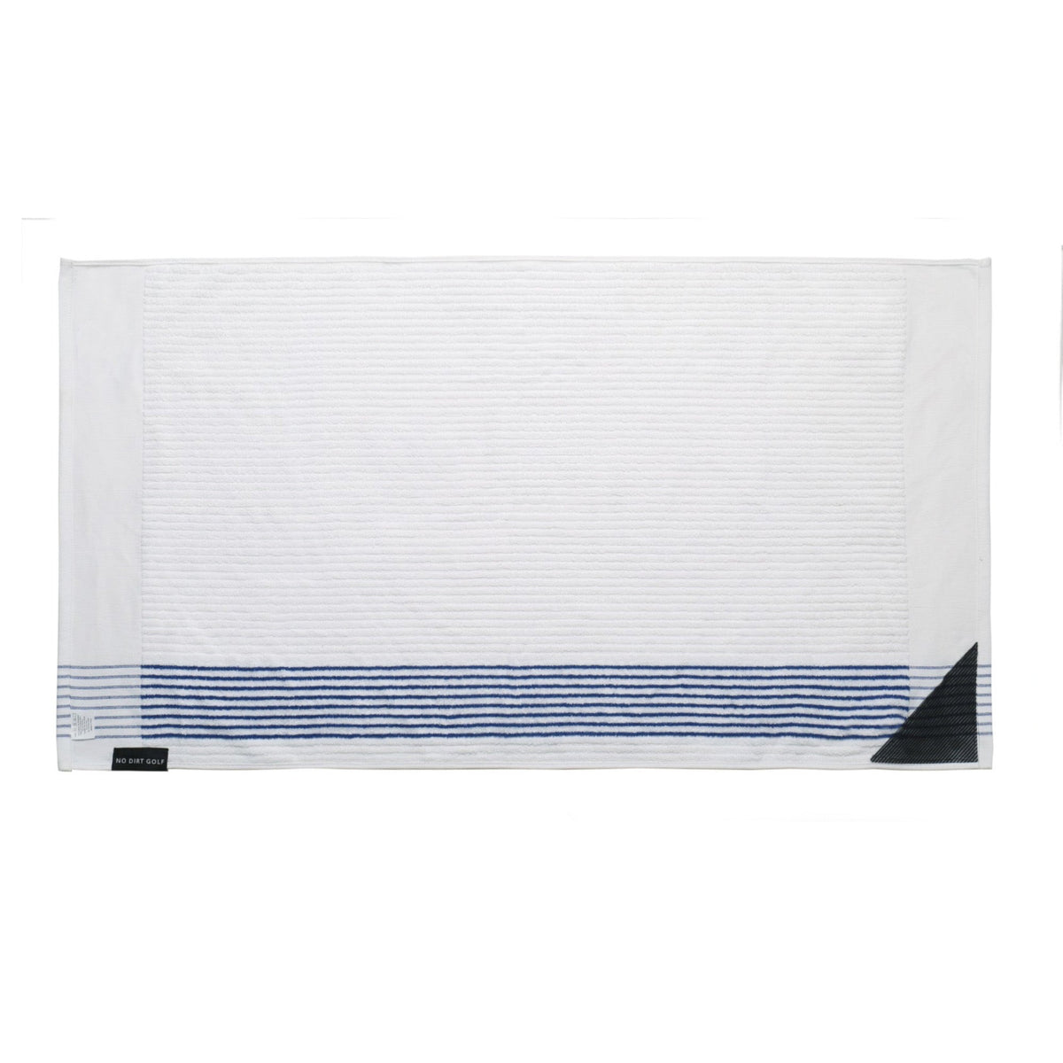 The Ultimate Caddy Towel - White + Blue Stripe