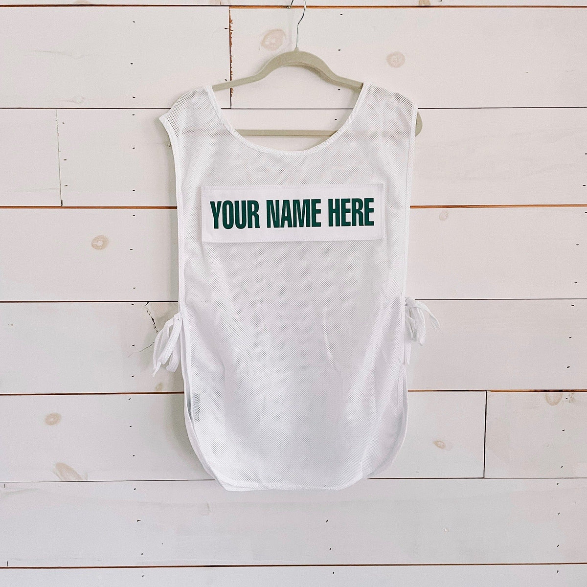 Adult White Caddie Bib