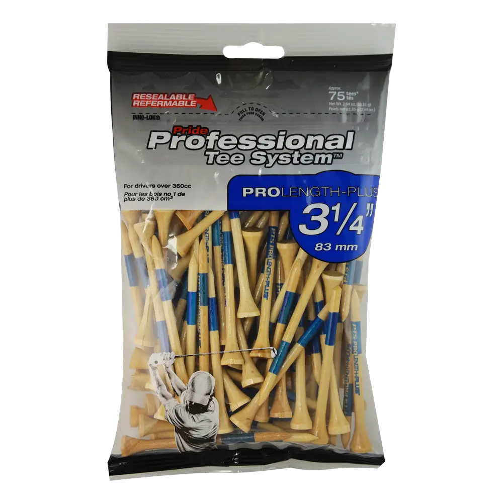 3 ¼" PTS® - Wood Tees - Natural
