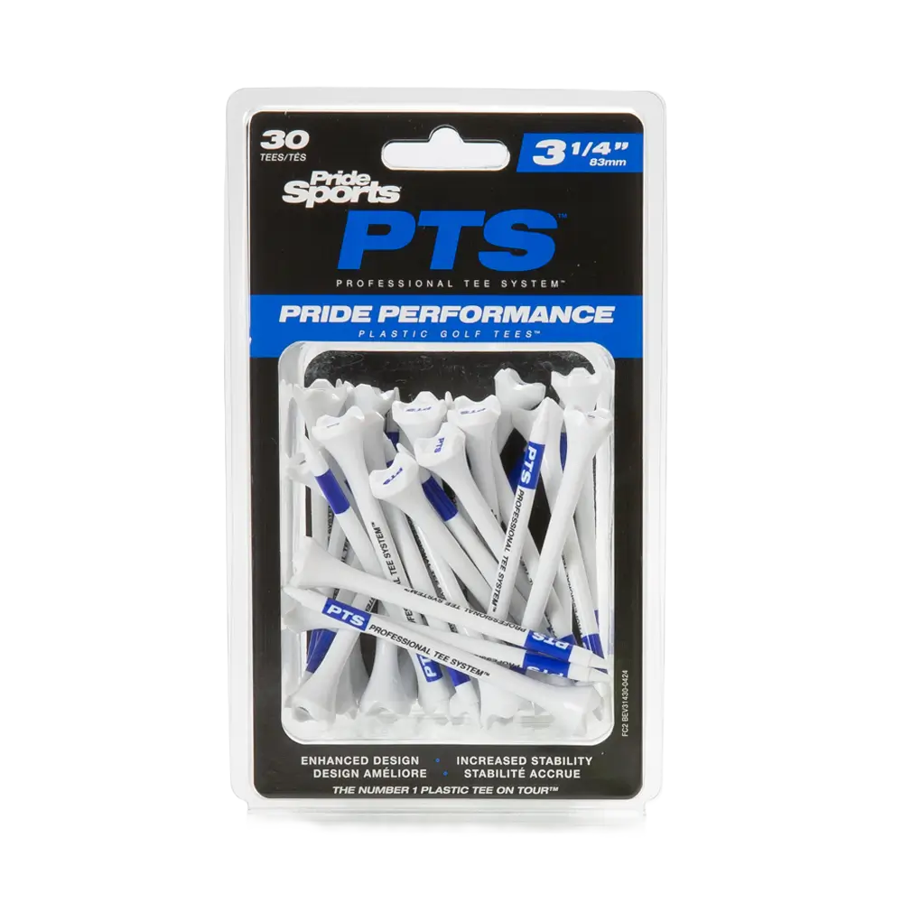 3 ¼" PTS® Pride Performance® Plastic Tees - 30ct