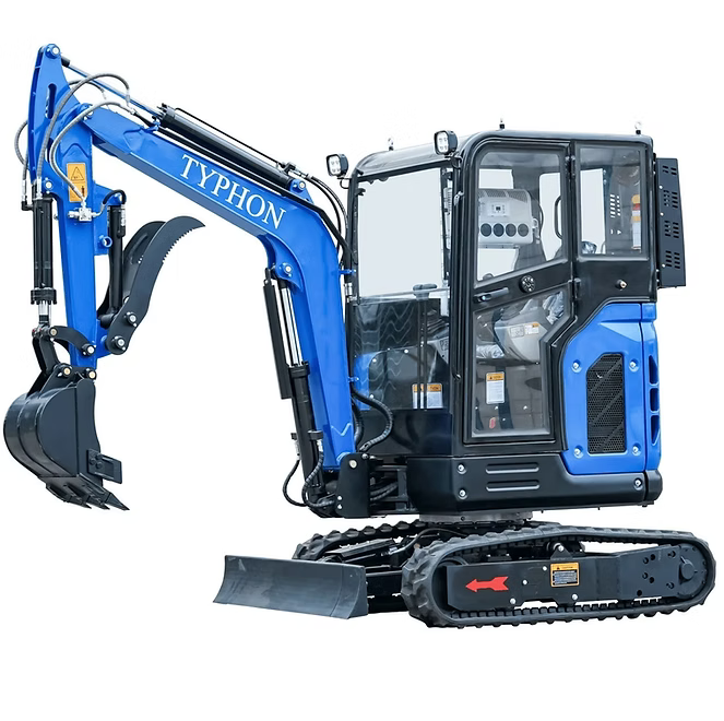 TYPHON TERROR X2 Mini Excavator 2.7 Ton EPA Diesel Kubota V1505 Engine