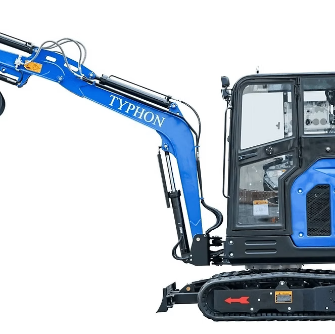 TYPHON TERROR X2 Mini Excavator 2.7 Ton EPA Diesel Kubota V1505 Engine