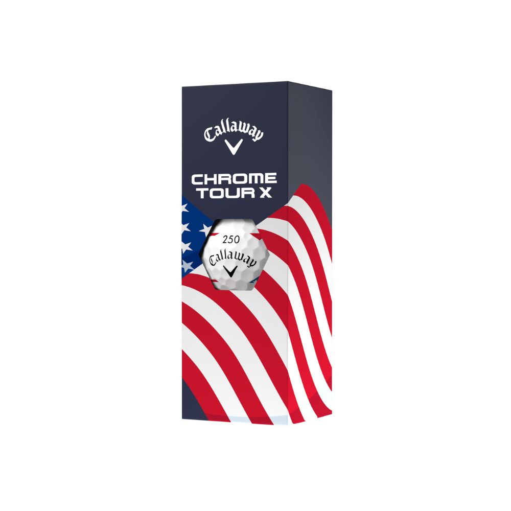 Callaway Chrome Tour X USA 360 Stripe Limited Edition Golf Balls