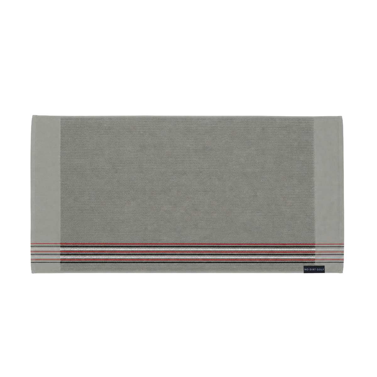 The Ultimate Caddy Towel - Grey + Navy Red White Stripes